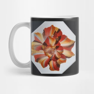 Vibrant Metallic Abstract Flower Mug